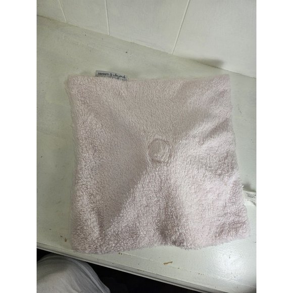 Blankets & Beyond Pink Lamb Security Baby Blanket Rosette Swirl Lovey - Picture 4 of 5